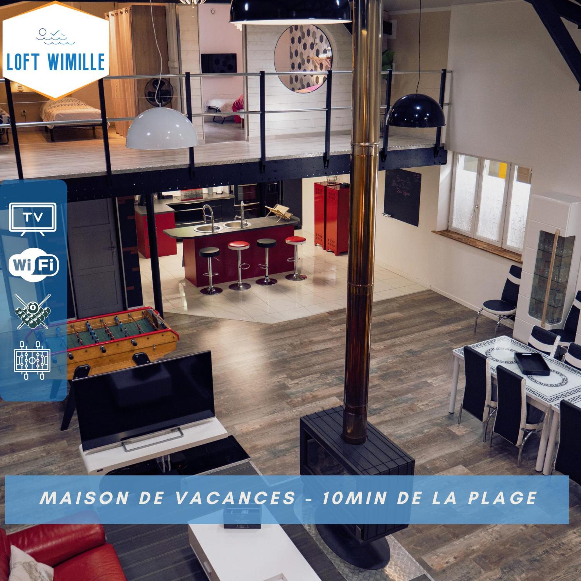 Loft Spacieux A Wimille, Proche De Nausicaa Et Des Plages, 8 Couchages Экстерьер фото
